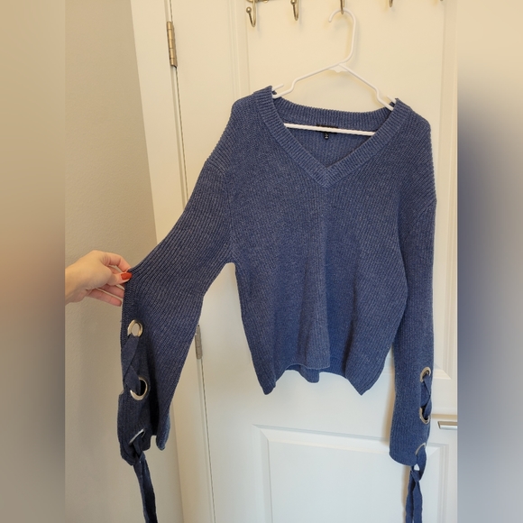 Knyt & Lynk lace up sweater - Picture 2 of 7